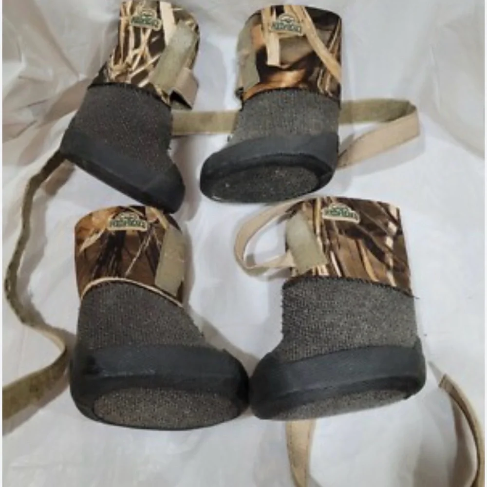 Red Head Camo Dog Shoes SZ M